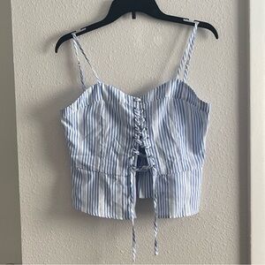 Blue Striped Women's Top